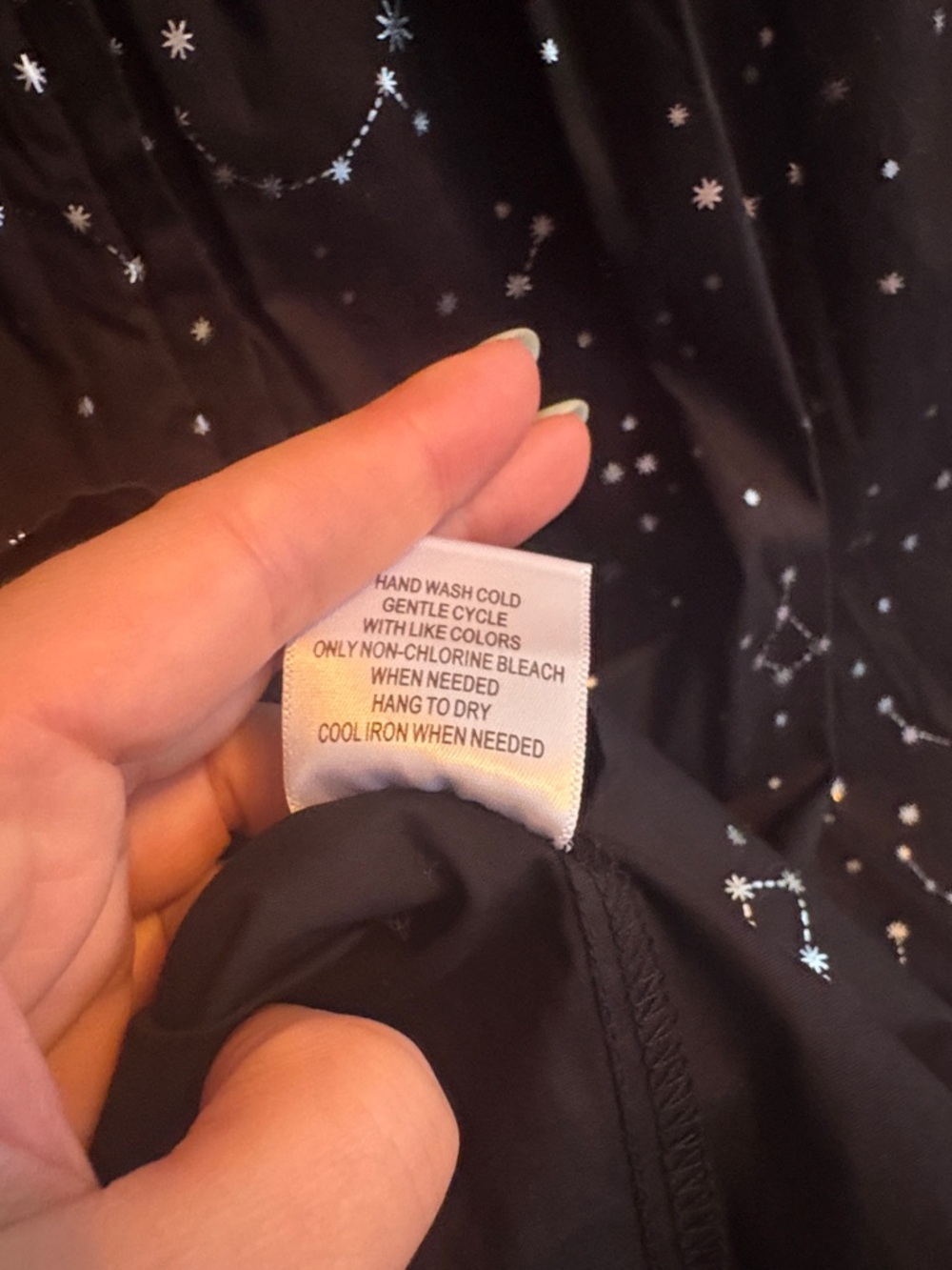ModCloth Black and Silver Star Constellation Fit-and-Flare Midi Dress - Picture 8 of 8